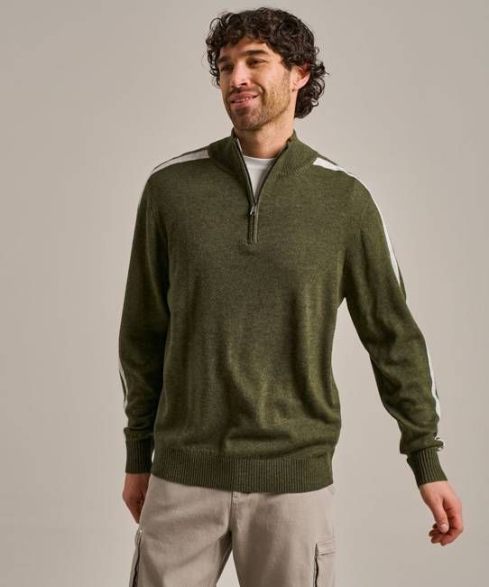 Slim Fit Quarter Zip Knitted Jumper