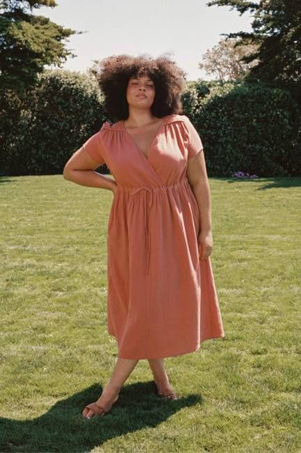 The Dawn Dress Extended | Terracotta Gauze