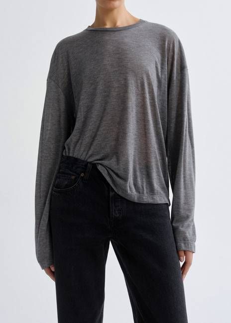 Sasha Tee (Tencel Jersey) in Grey Heather