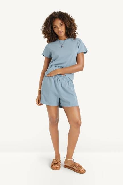 Coast Short - Dusk Blue Cotton Jersey