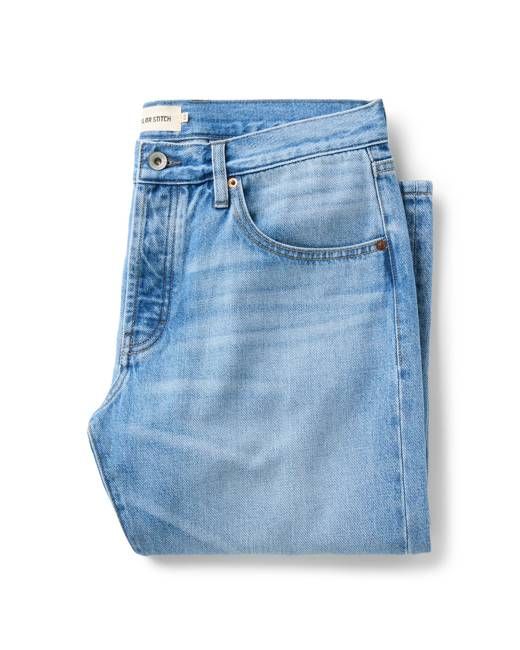 The Democratic Jean in Light Wash Hemp Denim