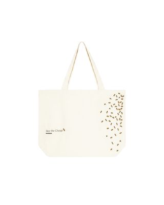 Bee The Change Tote Bag—Off-White