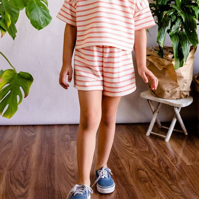 frankie shorts | adobe stripe
