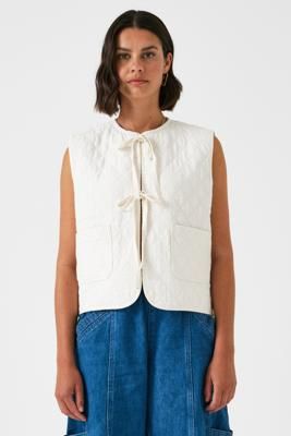 Aria Vest in Ecru