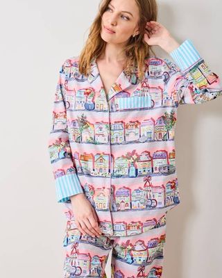 Lenox Spice Village™ x PF - Long PJ Set - Kitchen Pink