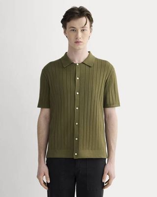 The No-Sweat Button-Down Polo | Olive