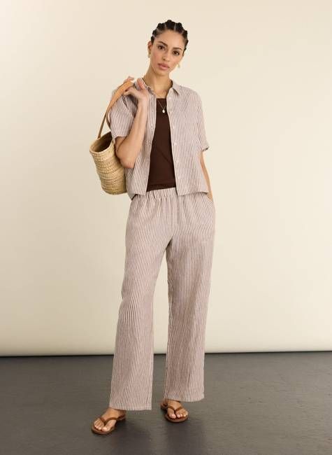 Petite Doretta Linen Trousers