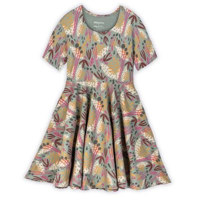 Kids Organic Cotton Short Sleeve Twirl Dress: Whimsy