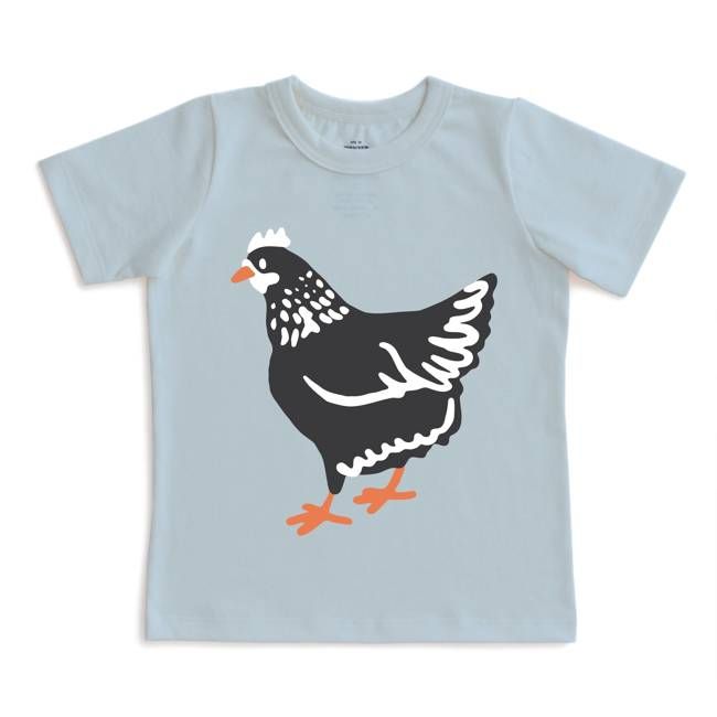 Short-Sleeve GRAPHIC Tee - Chicken Pale Blue