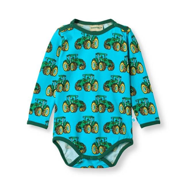 Elstar long-sleeved baby body with tractor