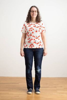 Austin Top - Cherries Red