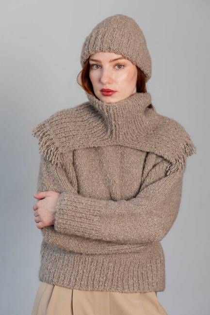 Cashmere Set – Beanie, Neck Warmer & Sweater