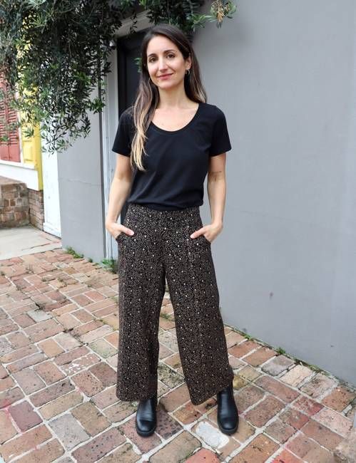 Starlight Organic Wide Leg Crop Pants