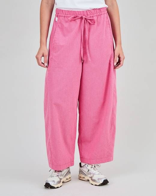 Checks Balloon Pants Pink