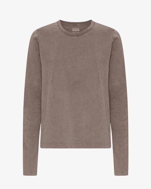 Women Organic LS T-Shirt - Faded Khaki