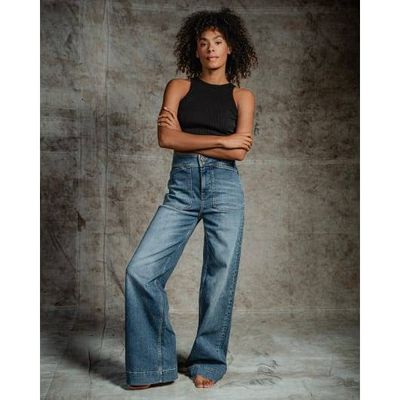 Farrah Worker Medium Aged Blue