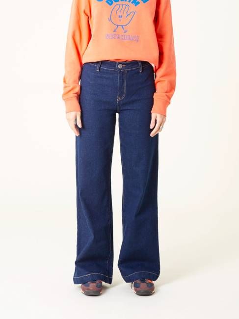 WIDE LEG LUPE RAW BLUE