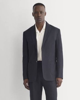Soyeux Linen Linen Blazer | Black