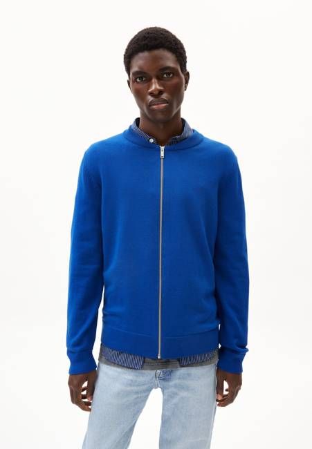 AGAAMON KNIT JACKET | lapis blue