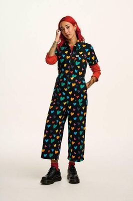 Ragan - Cotton Jumpsuit in Multi Cupid Print