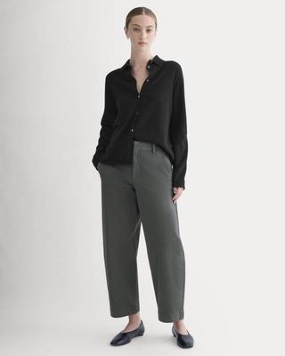 Cotton Twill Chino | Slate Grey