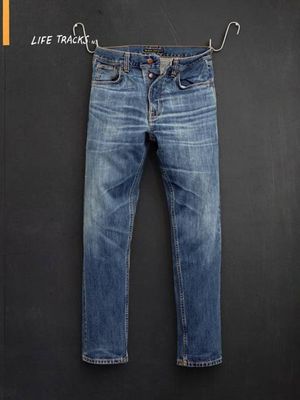 Steady Eddie II Muted Tracks tapered jeans | Nudie Jeans