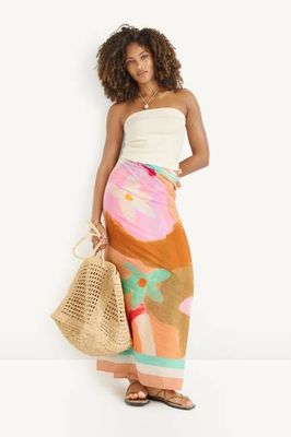 Samara Sarong - In Bloom Colorblock Cotton Cupro