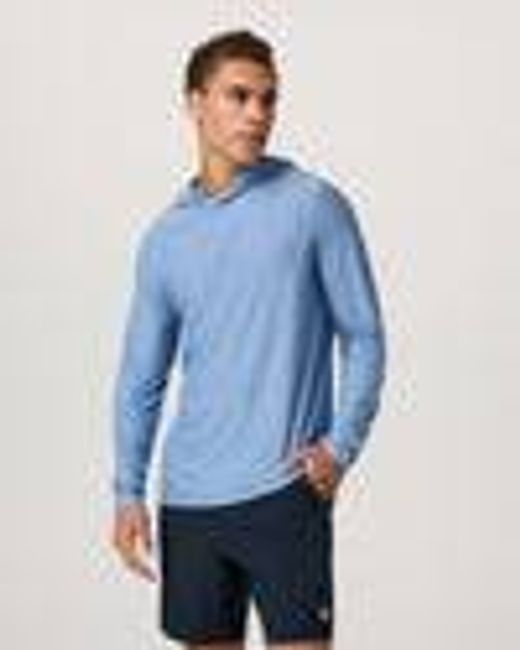Strato Tech Hoodie | Men's Isle Blue Heather Hoodie | Vuori