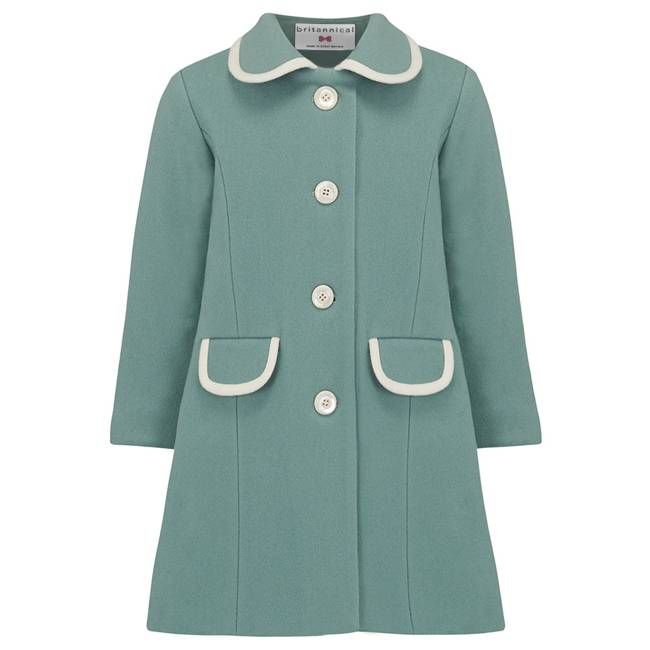 Kensington Girls Coat - Royal Duck Egg
