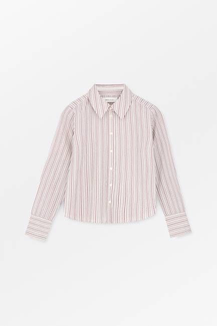 Fauna shirt - Raspberry/Cream stripe