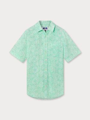 Men's Island Iguana Manjack Linen Shirt