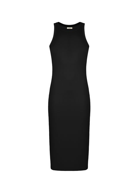 Archive Womens 365 Lightweight Rib Tank Dress—black
