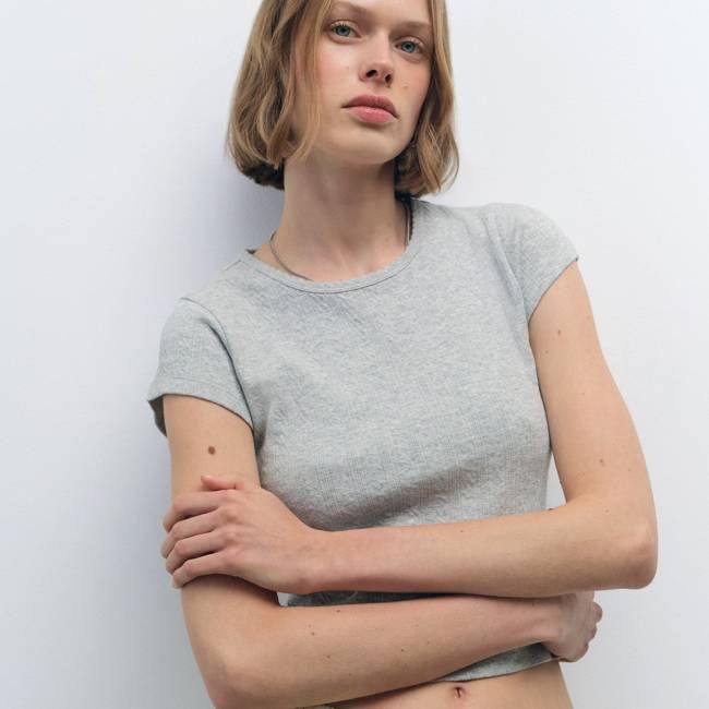 Organic Pointelle Baby Tee
