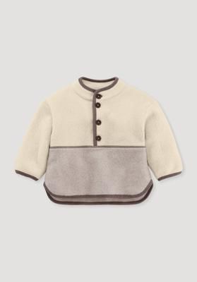 Fleece Troyer Relaxed made of pure organic cotton
