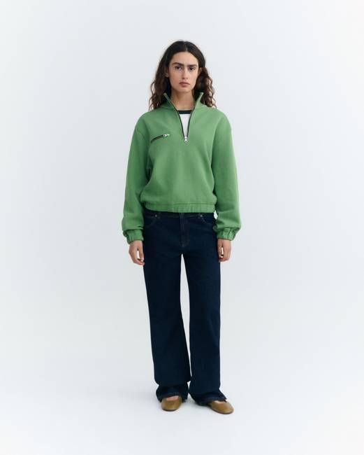 Pippa green sweatshirt