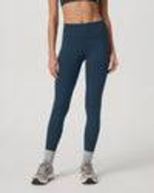 Inversion Rib Legging | Women's Ocean Blue Rib Knit Leggings | Vuori