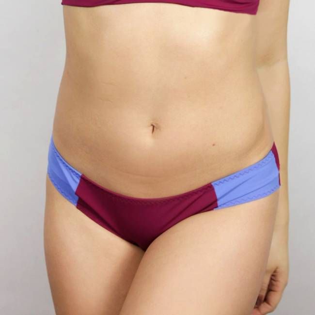 Recyclin Bikini-Hose Lorelow vino / sailorblue - kaufen