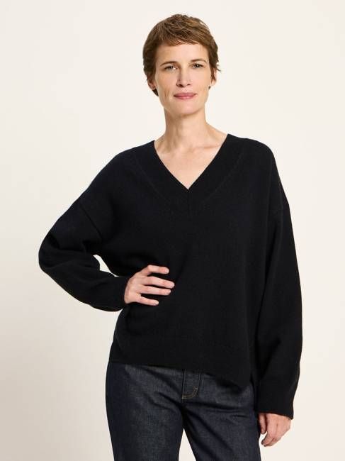 Pullover mit V-Ausschnitt (GOTS)