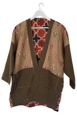 NEU! Wendbares Patchwork-Baumwoll-Overlay Nr. 12