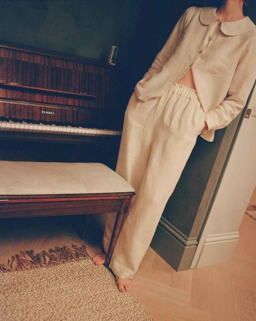 Maya Linen Trousers - Natural