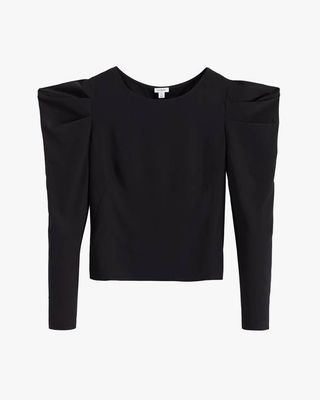 Silk Puff Sleeve Top