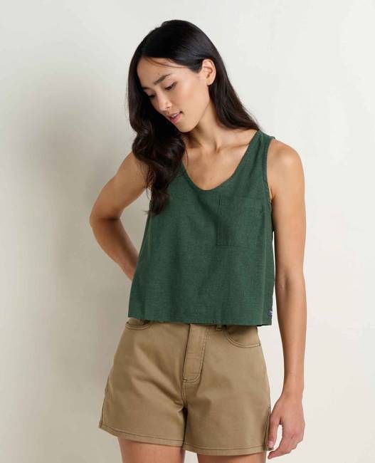 Taj Hemp Button Back Tank