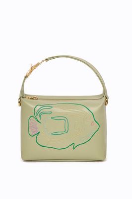 Irene Green Fish Embroidery