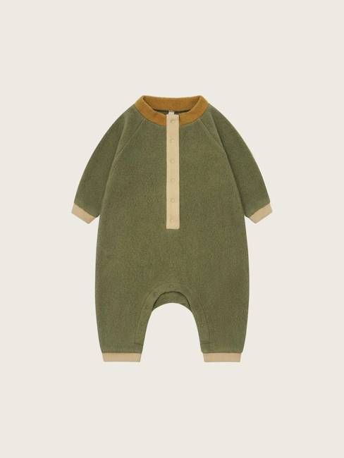 Organic Zoo Pine Fleece High Neck Onesie