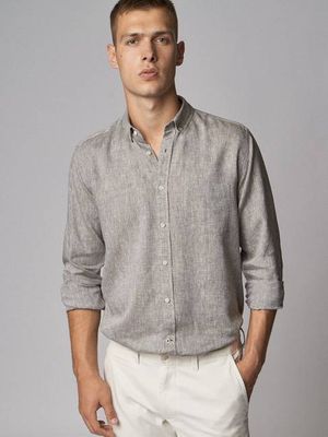 Linen Shirt Tamina Khaki