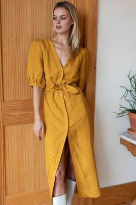 Bea Dress - Golden Wheat