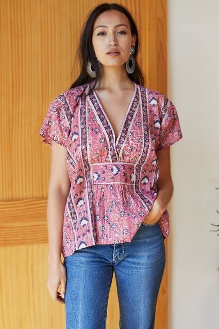 Francina Top - Rose Lurex