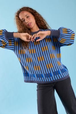 Bauhaus L/S Crew Sweater in Rescued Pima/Model