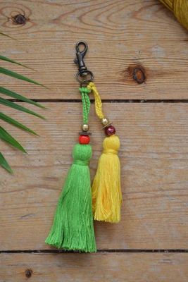 Nangi Hand Made Clip on Multi Tassel