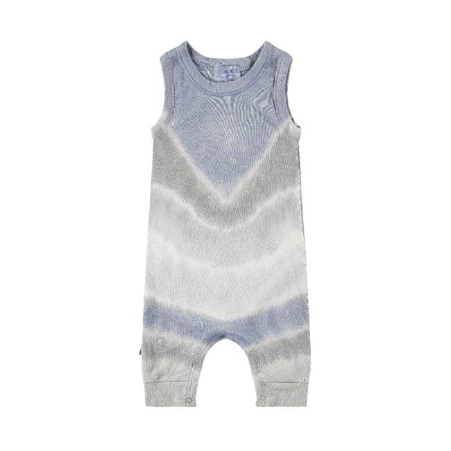 Ribbed Tie Dye Tank Overall